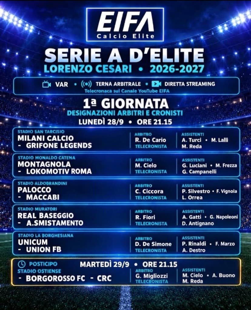 1a GIORNATA