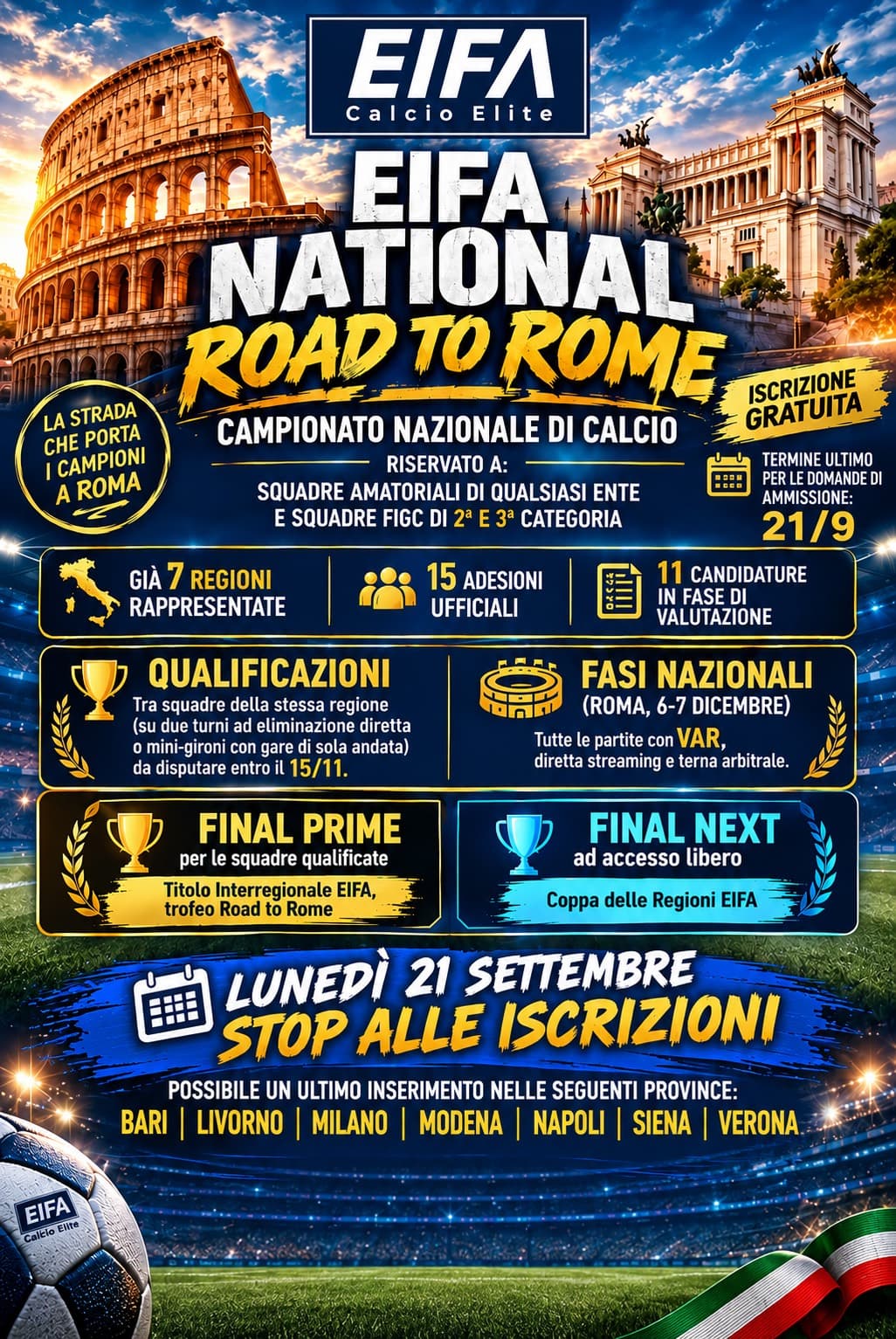 GIRONI DI QUALIFICAZIONE, FINAL PRIME E FINAL NEXT